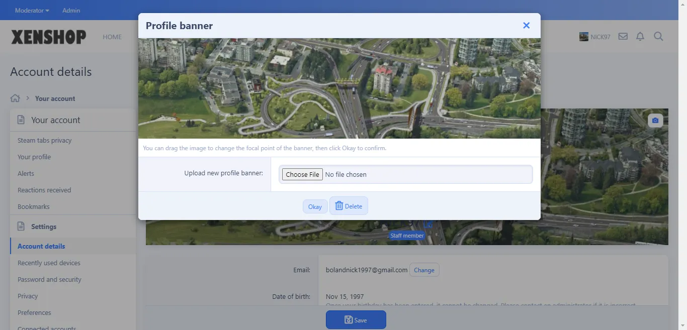 [MySite.com] [NICK97] Custom Account Details - XF2