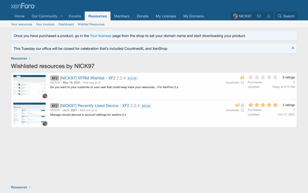 [NICK97] XFRM Wishlist - XF2
